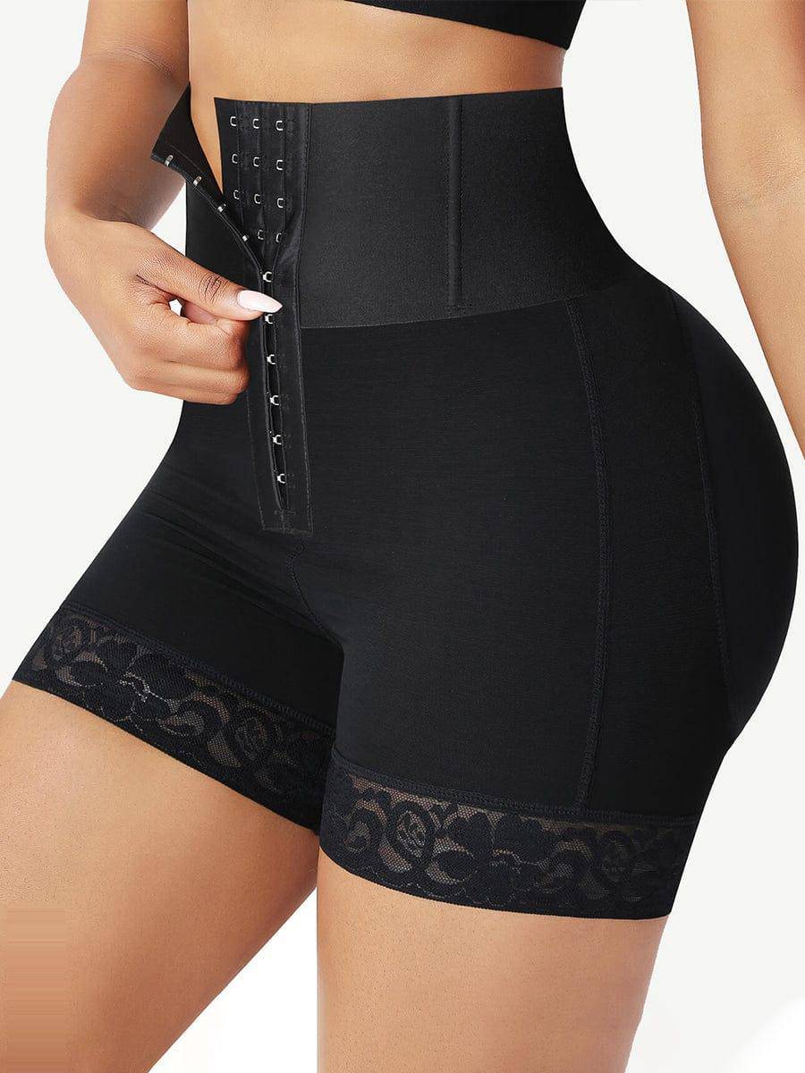 Butt Lifter Tummy Control Middle Waisted Mid Thigh Shaper Shorts - EliteShapeWear