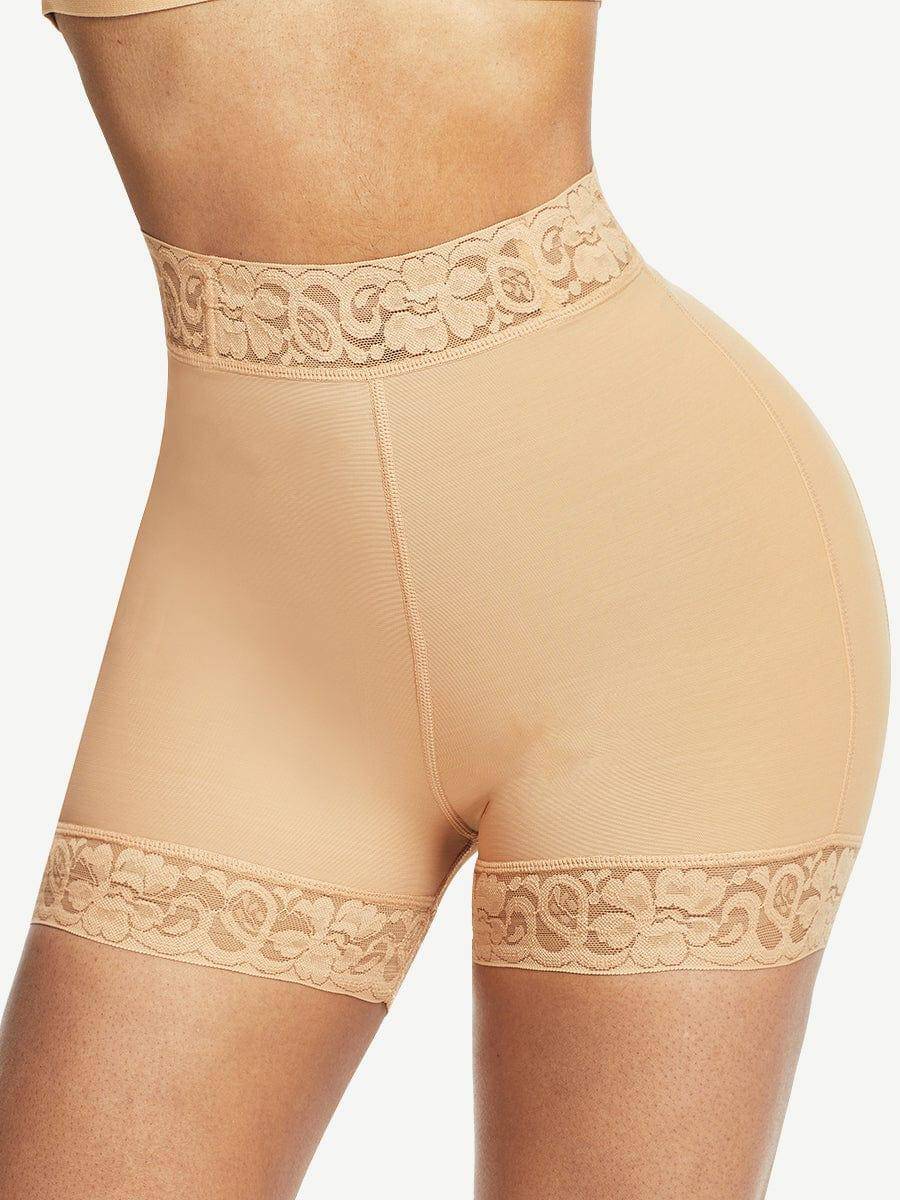 Good High Waist Lace Butt Enhancer Panty Curve Smoothing - EliteShapeWear